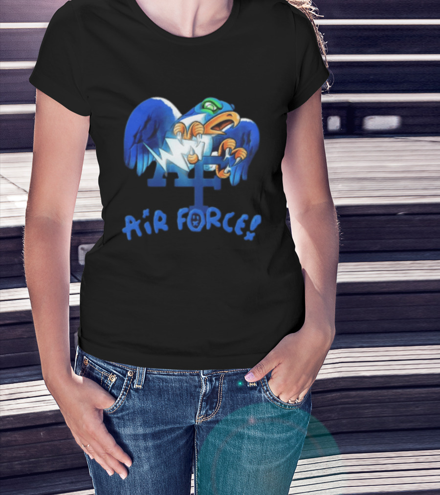 Air Force Falcons NCAA Blue Eagle Holding Lightning Halloween T-Shirt