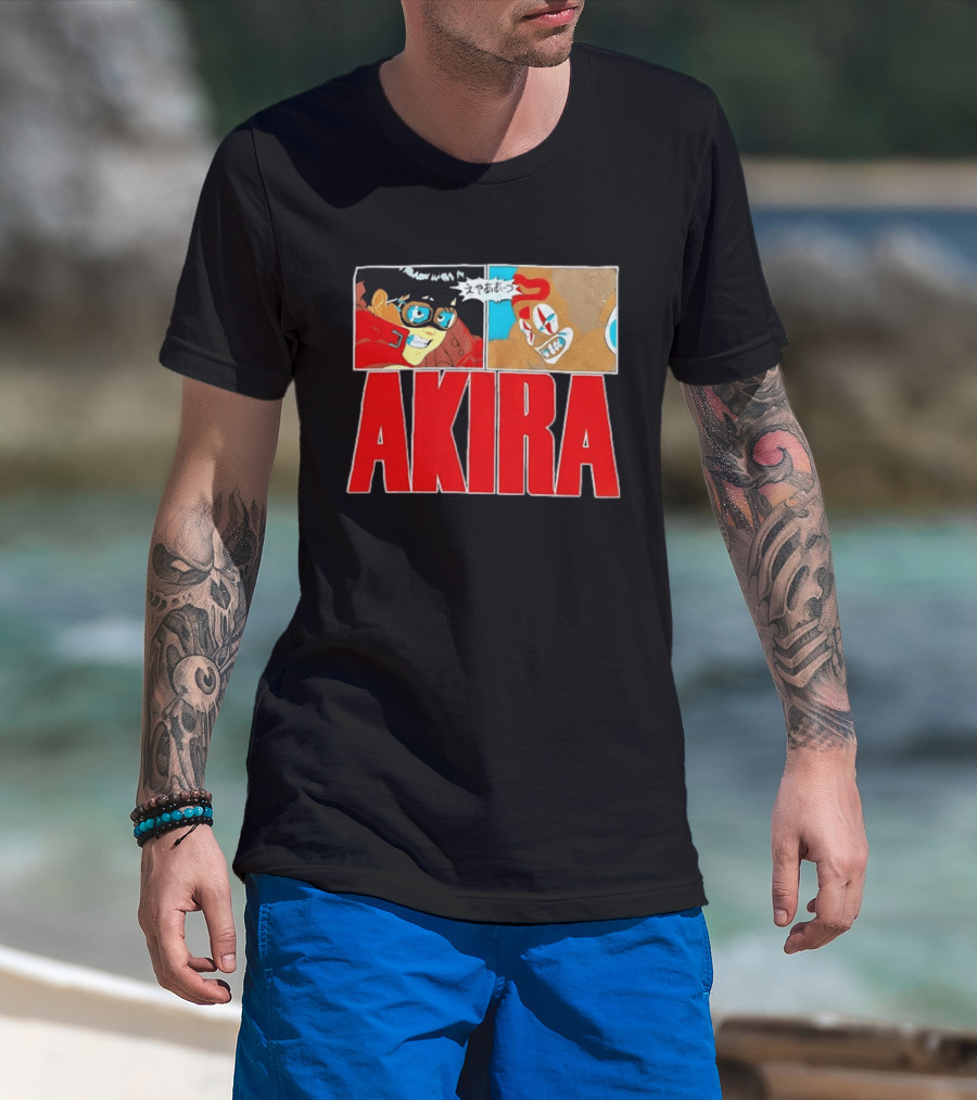 Akira Anime Manga Kaneda Joker Panels Japanese T-Shirt