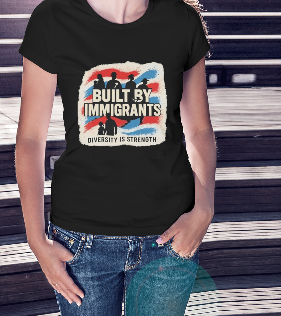 Built By Immigrants Diversity Is Strength T-Shirt