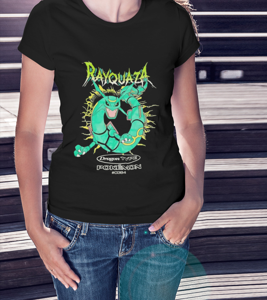 Rayquaza Dragon Type Pokémon No 0384 Gaming T-Shirt