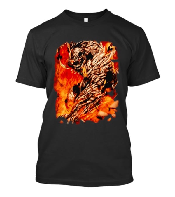 Doomsday DC Comics Villain Fire T-Shirt