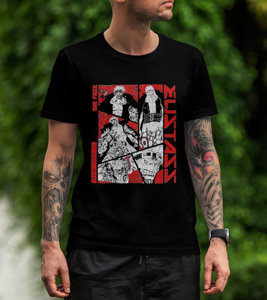 Eustass Kid Punk One Piece Washed T-Shirt
