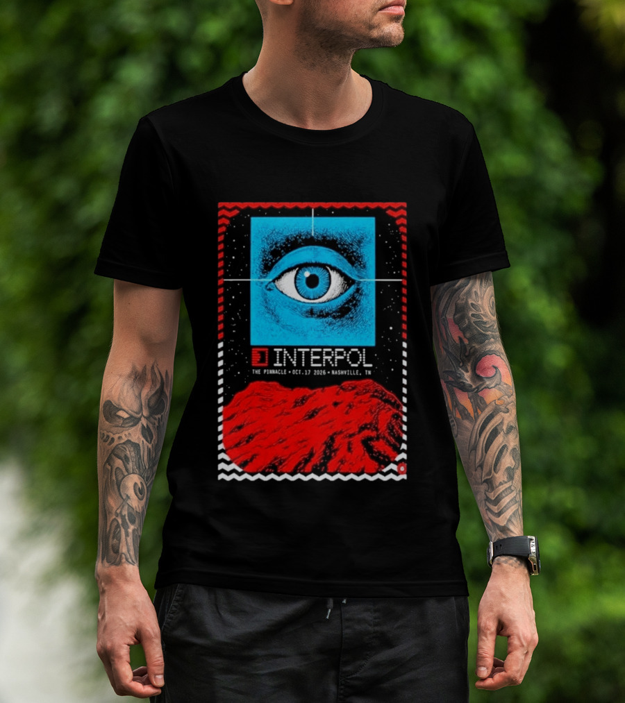 Interpol Eyeball Event Nashville The Pinnacle October 17 2026 T-Shirt