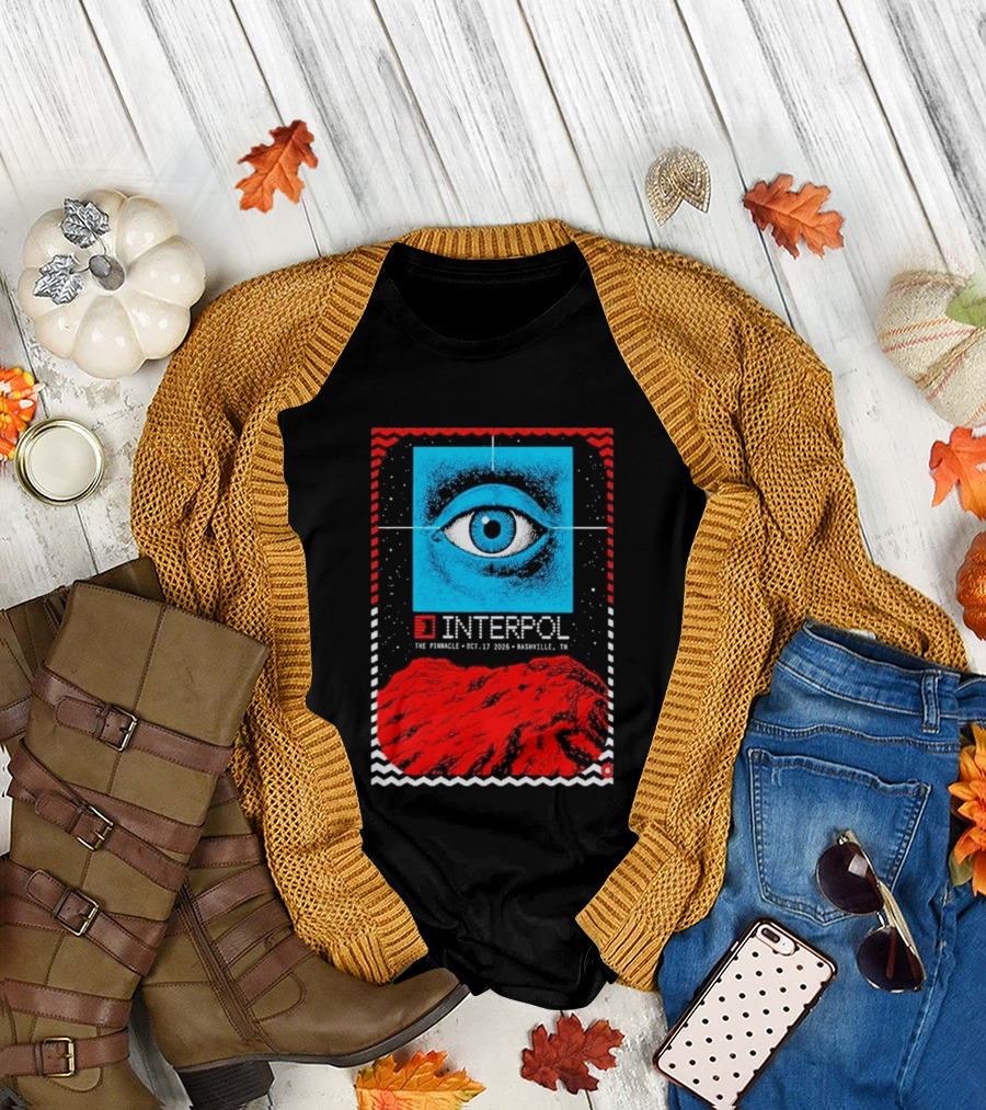 Interpol Eyeball Event Nashville The Pinnacle October 17 2026 T-Shirt