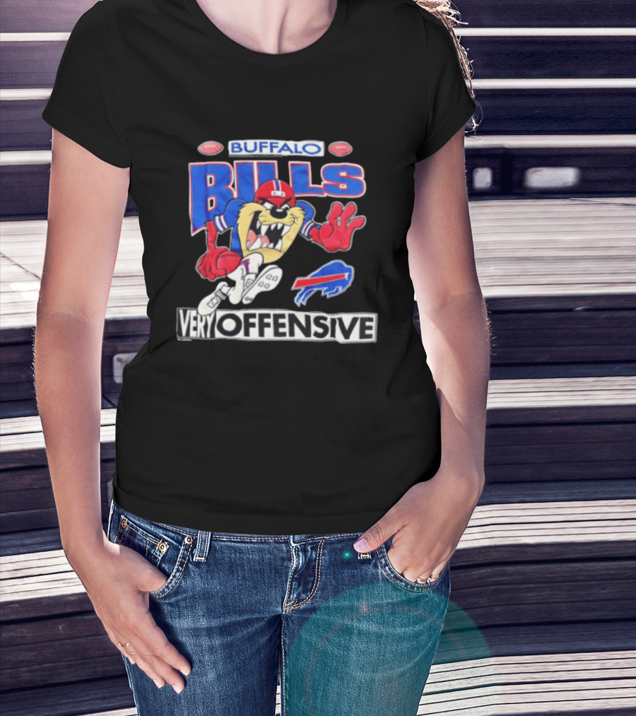 Buffalo Bills Tasmanian Devil Very Offensive Looney Tunes T-Shirt