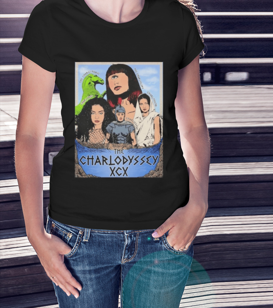 The Charlodyssey XCX Charli Horse Charliclops Charlypso Charlithena Charlisseus Vintage Comic T-Shirt