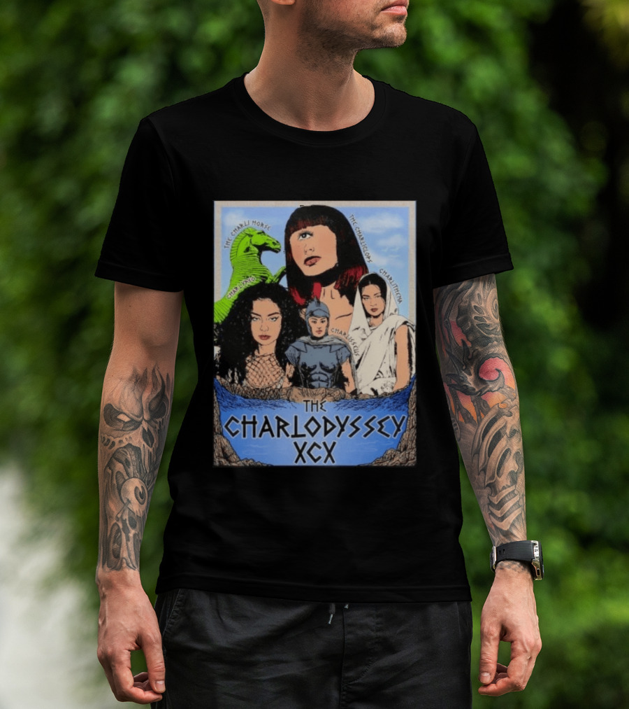 The Charlodyssey XCX Charli Horse Charliclops Charlypso Charlithena Charlisseus Vintage Comic T-Shirt