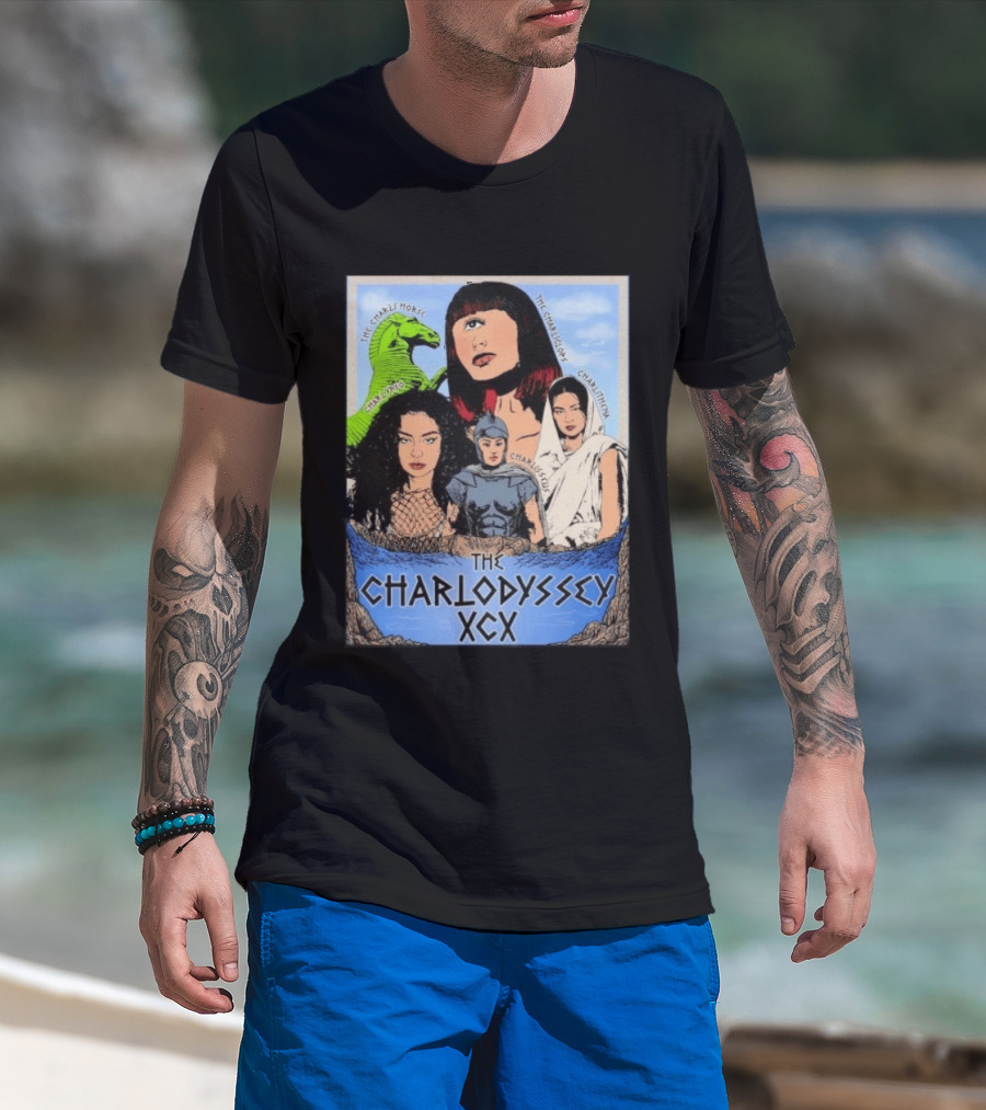 The Charlodyssey XCX Charli Horse Charliclops Charlypso Charlithena Charlisseus Vintage Comic T-Shirt