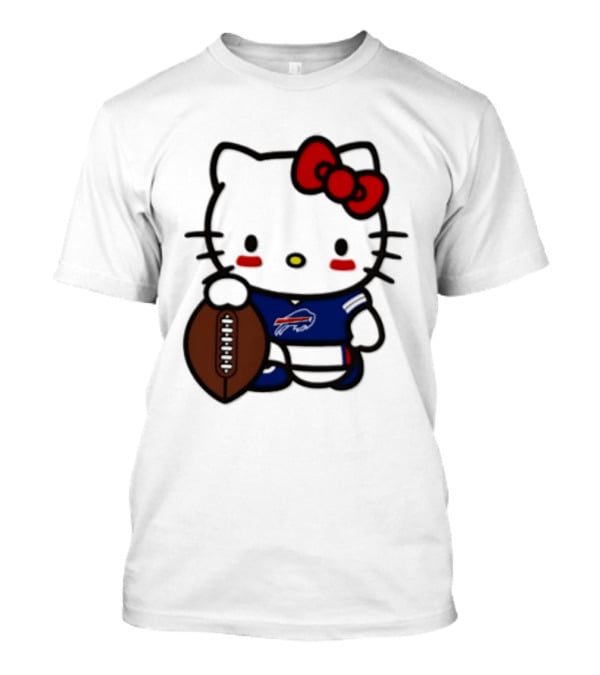 Hello Kitty Buffalo Bills Football Character Fan T-Shirt