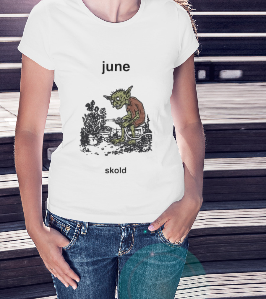 June Skold Goblin Gardener Fantasy Gardening T-Shirt