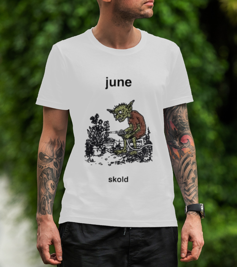 June Skold Goblin Gardener Fantasy Gardening T-Shirt