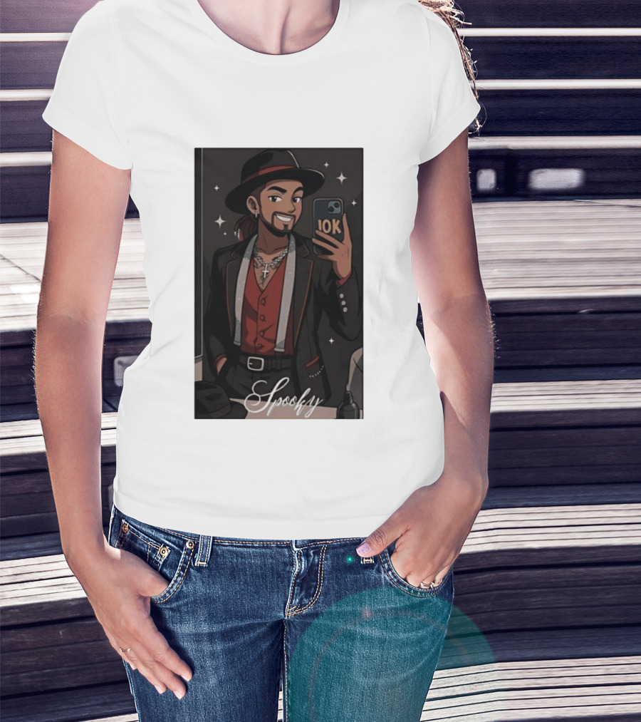 Spooky 10K Selfie Mirror Anime T-Shirt