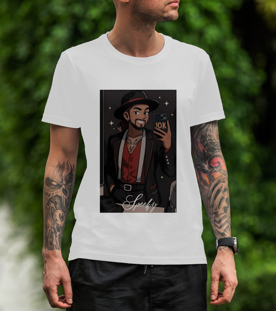 Spooky 10K Selfie Mirror Anime T-Shirt