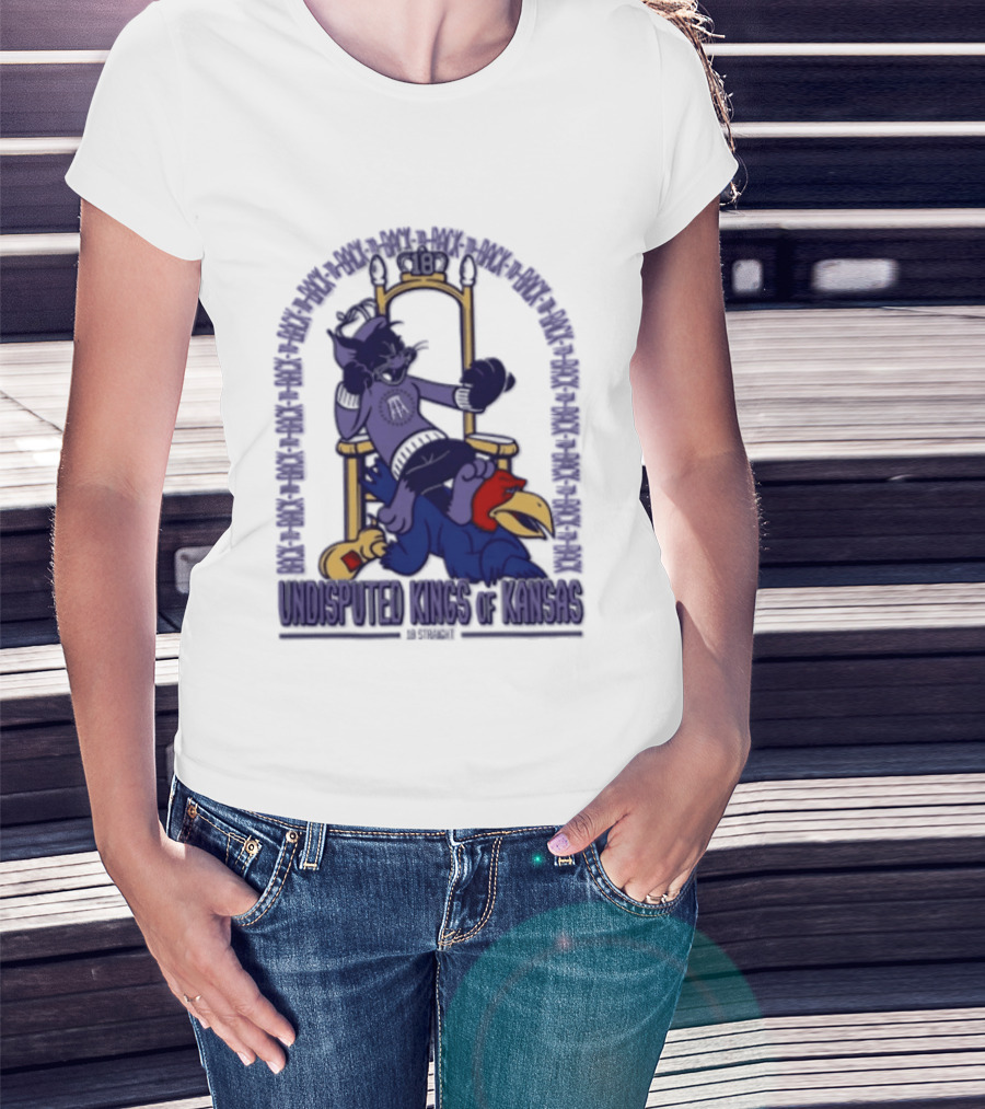 Undisputed Kings Of Kansas Wildcats Throne Victory Over Jayhawk Rivals T-Shirt