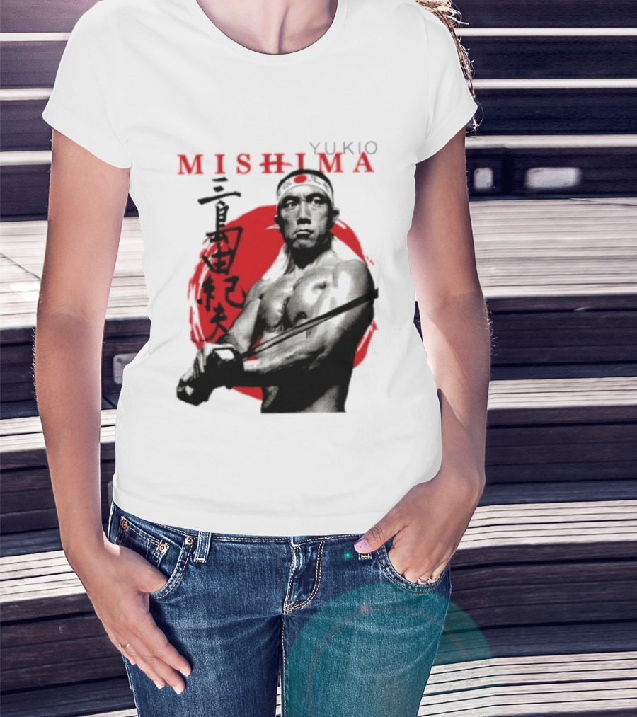 Yukio Mishima Samurai Warrior Japanese Calligraphy T-Shirt