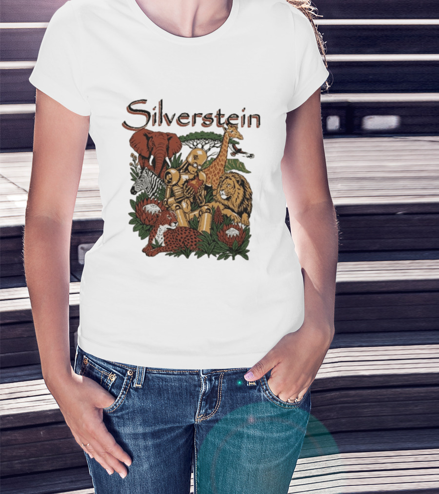 Silverstein Ramfest 2026 Limited South Africa Tour Wildlife Robot Lion Elephant Giraffe Zebra Cheetah T-Shirt