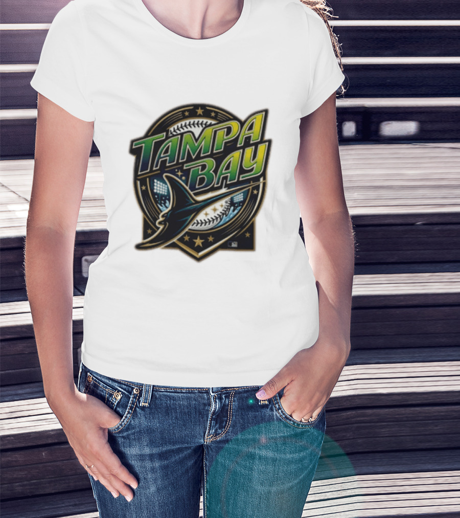Tampa Bay Rays Devil Ray Vintage Wordmark T-Shirt