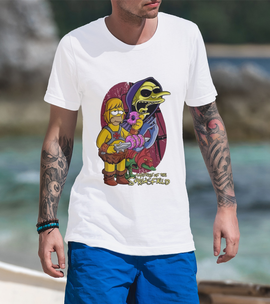 Masters Of The Springfield Homer Simps Skeletor Mashup T-Shirt