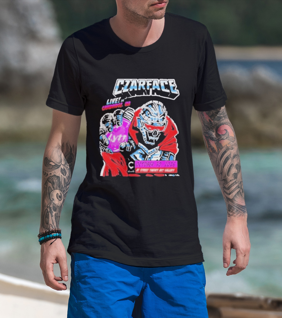 Czarface Live In Cambridge MA October 30 2026 Street Theory Art Gallery T-Shirt