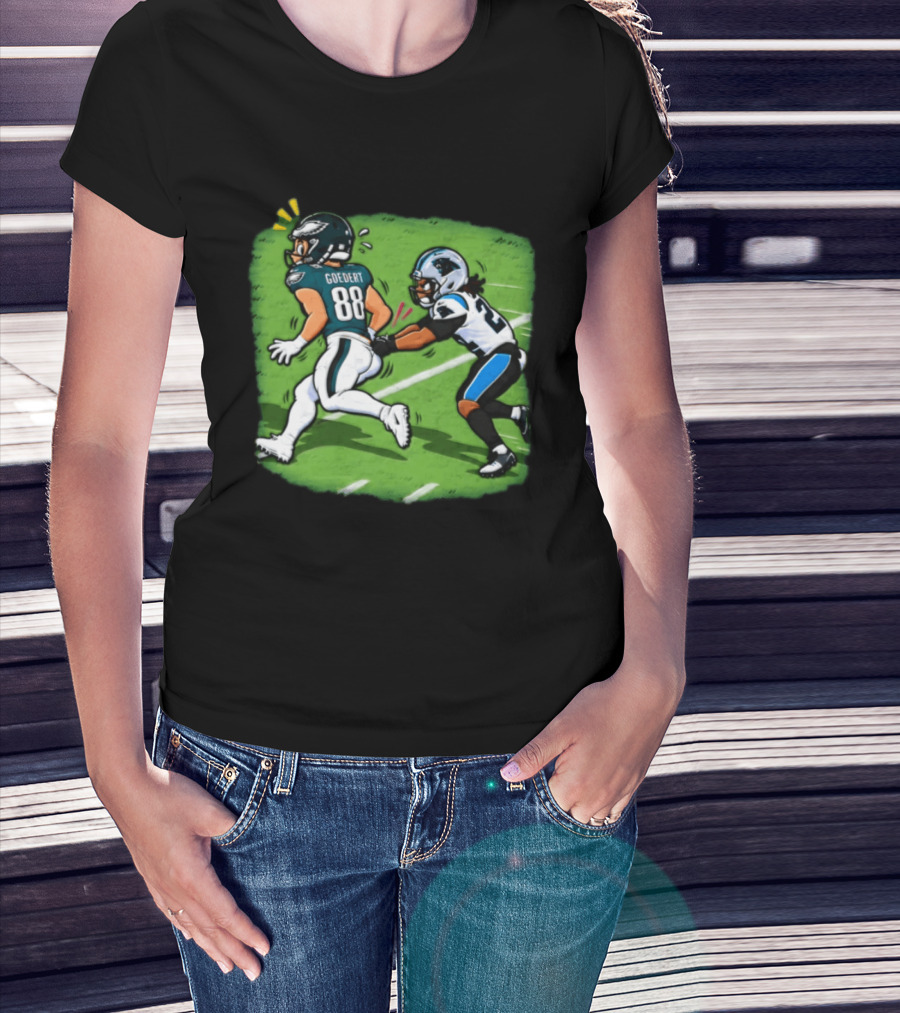 Dallas Goedert Humorous Booty Grab Football Moment T-Shirt