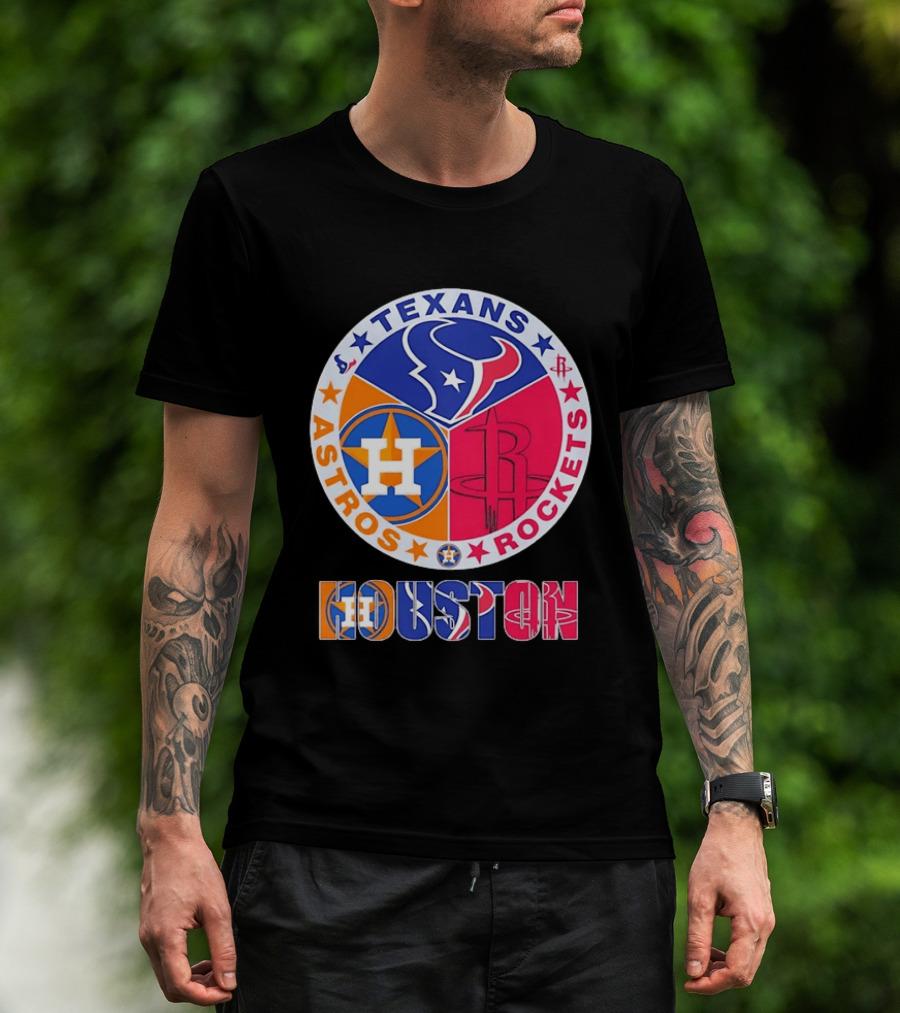 Houston Texans Astros And Rockets Team T-Shirt