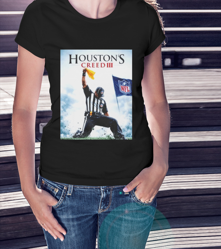 Houston's Creed III NFL Referee Victory Celebration T-Shirt