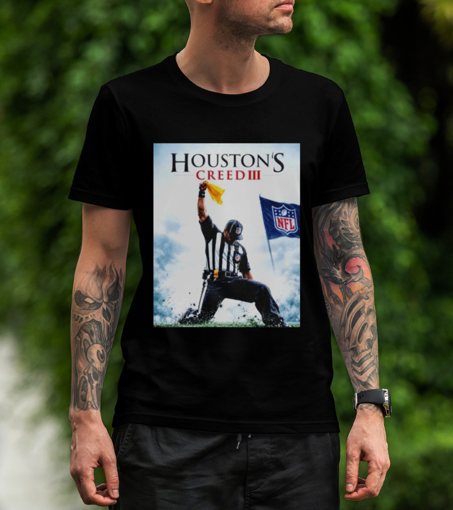 Houston's Creed III NFL Referee Victory Celebration T-Shirt