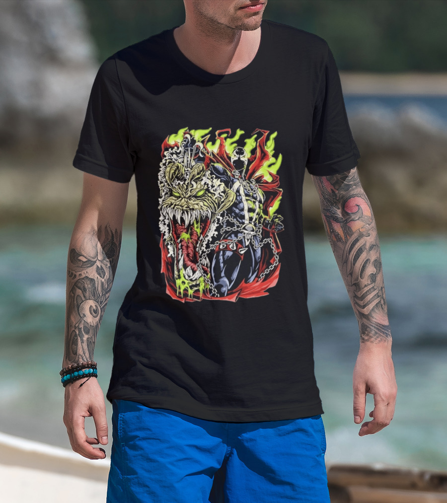 Spawn Hellfire Demon Beast Comic T-Shirt
