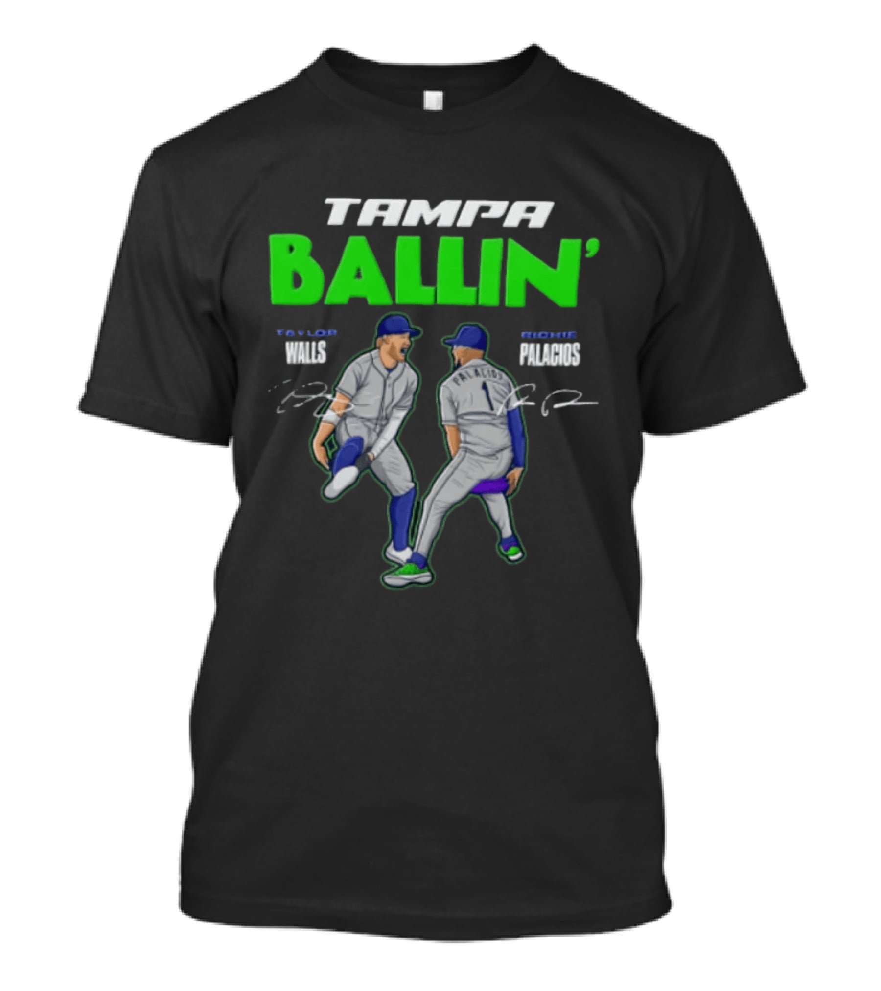 Tampa Ballin' Taylor Walls Richie Palacios Celebration T-Shirt