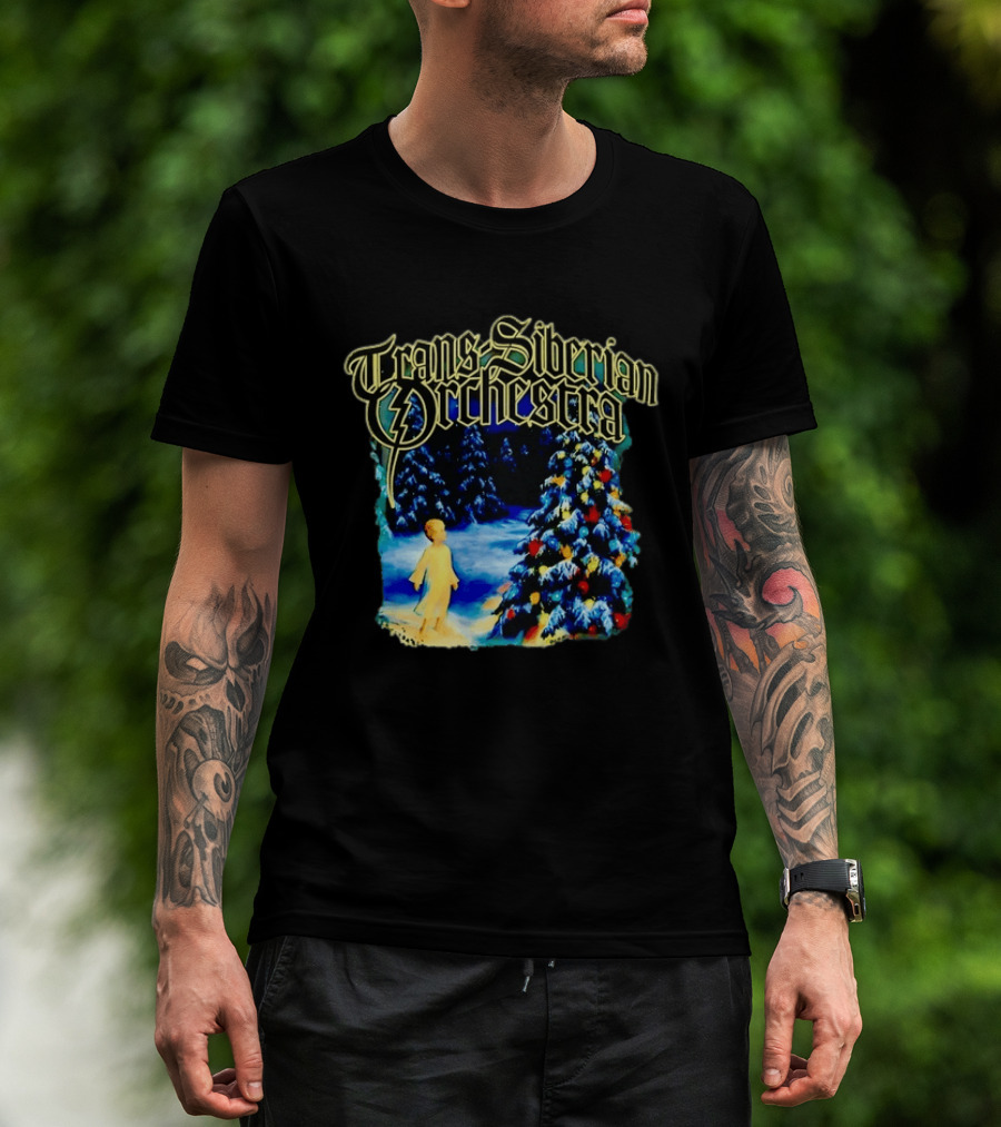 Trans Siberian Orchestra Christmas Tree Child Winter Scene T-Shirt