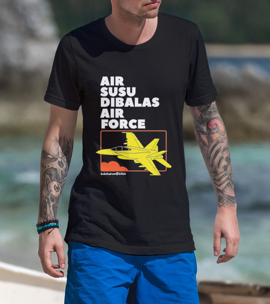 Air Susu Dibalas Air Force Fighter Jet Indonesian Pun T-Shirt