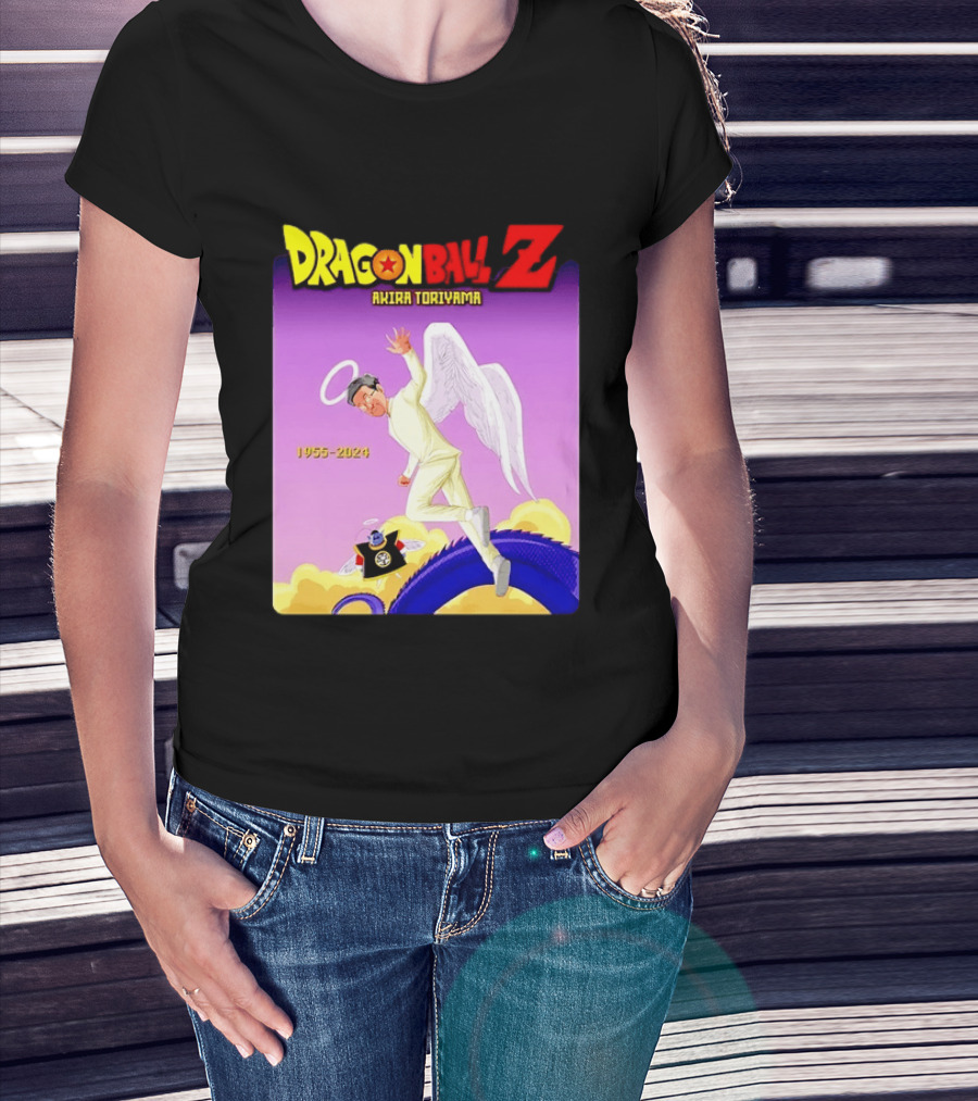 Dragon Ball Z Akira Toriyama 1955 2024 Angel T-Shirt