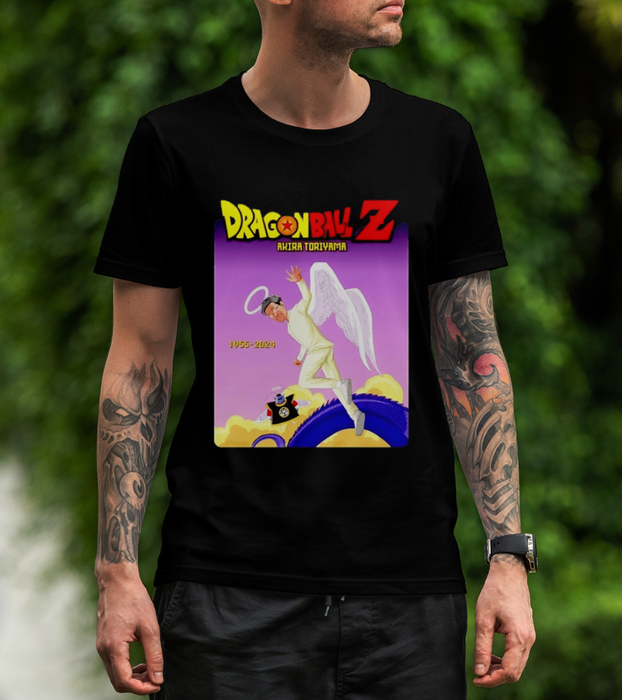 Dragon Ball Z Akira Toriyama 1955 2024 Angel T-Shirt