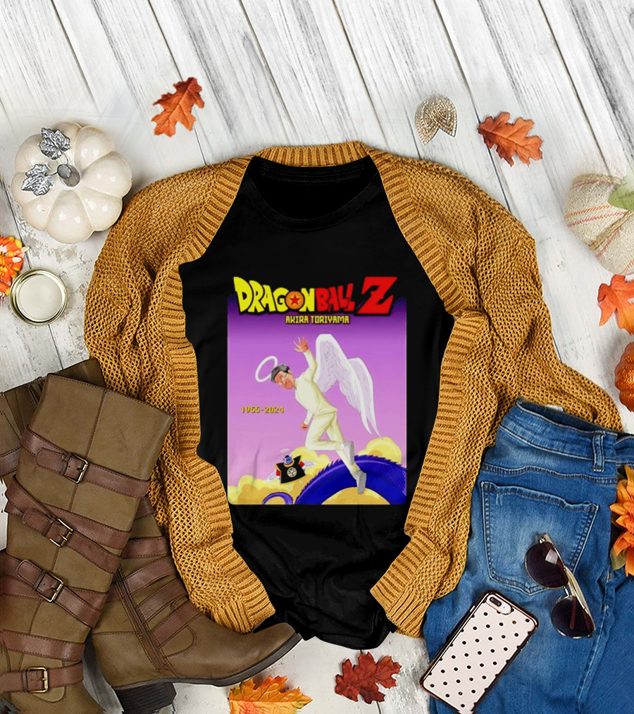 Dragon Ball Z Akira Toriyama 1955 2024 Angel T-Shirt