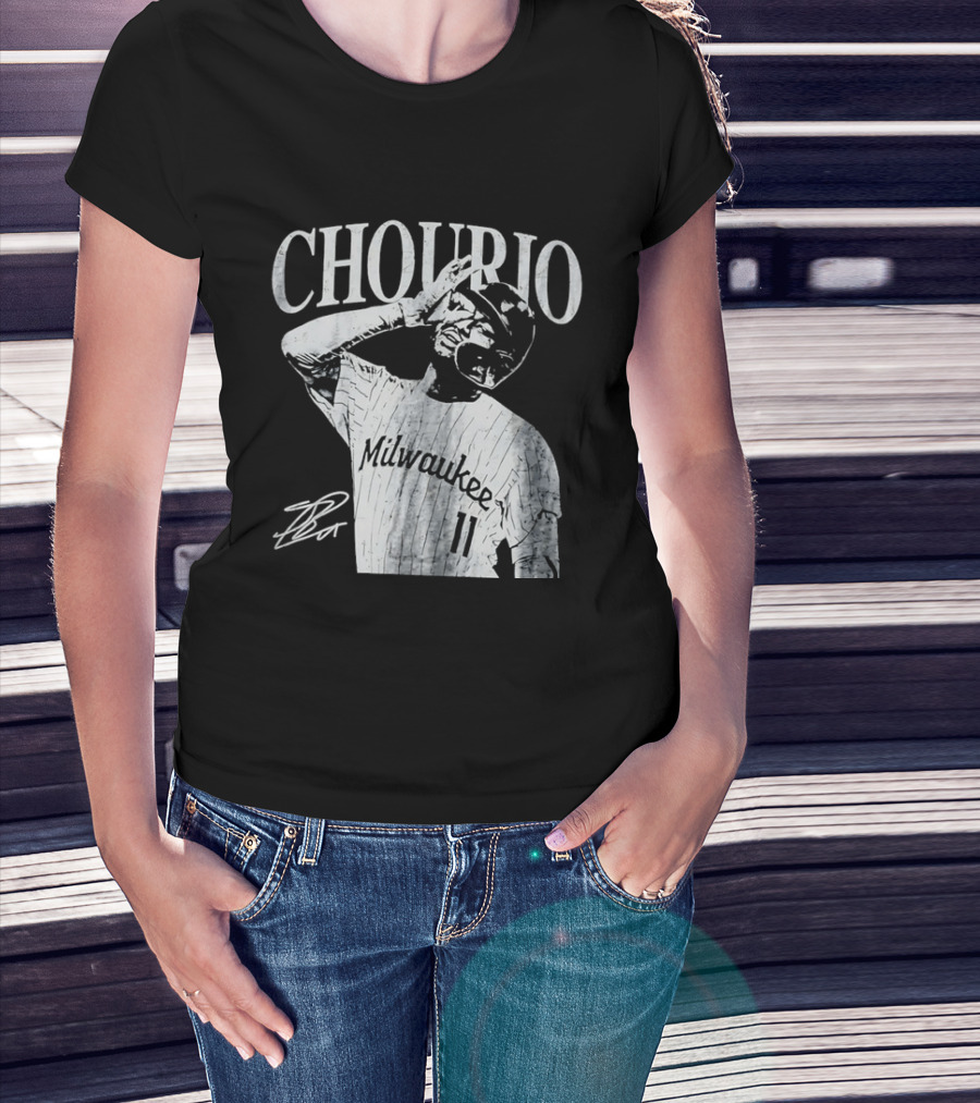 Jackson Chourio Milwaukee 11 Chourio Distressed T-Shirt