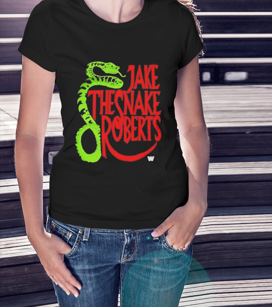 Jake The Snake Roberts WWE Retro 80s Neon T-Shirt
