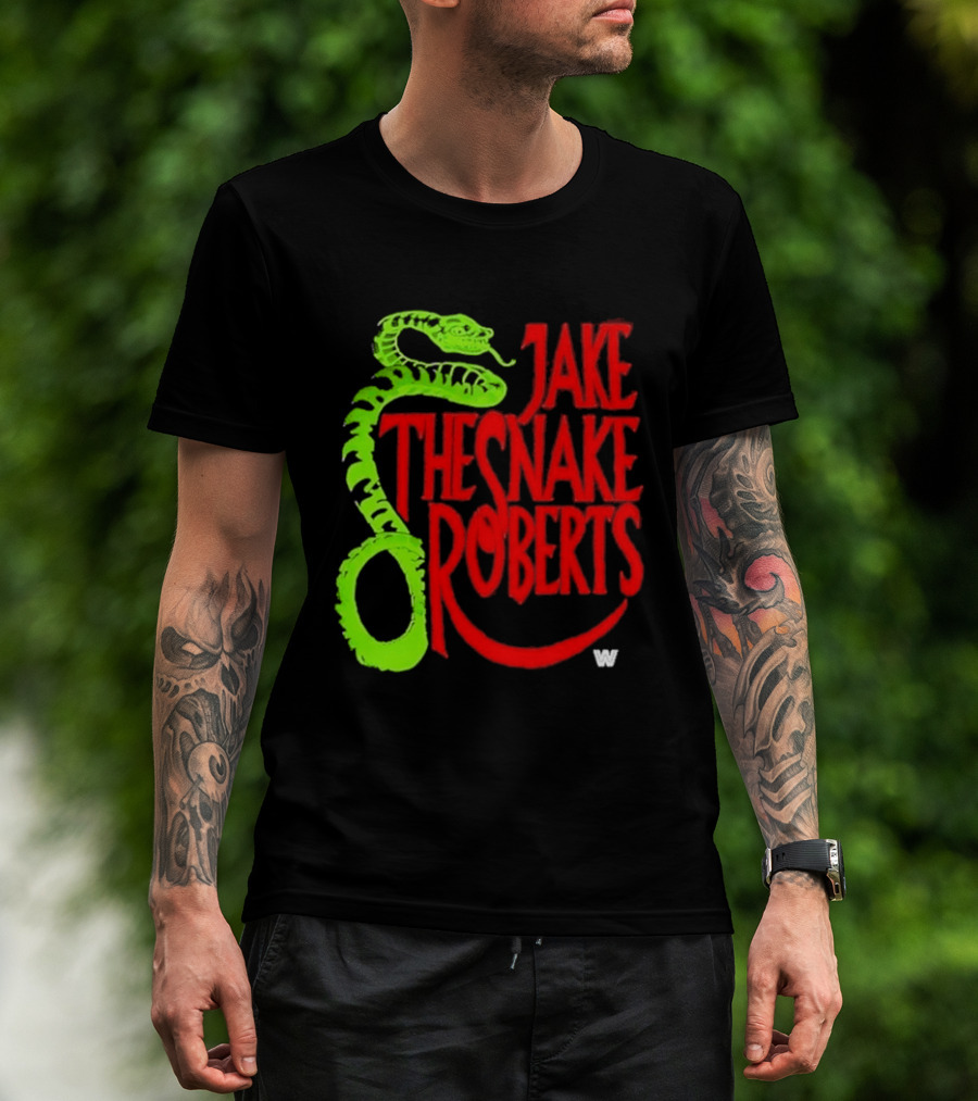 Jake The Snake Roberts WWE Retro 80s Neon T-Shirt