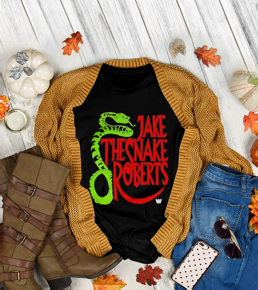 Jake The Snake Roberts WWE Retro 80s Neon T-Shirt