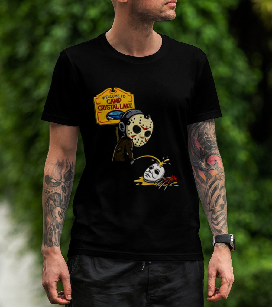 Jason Voorhees Friday The 13th Camp Crystal Lake Horror Scene T-Shirt