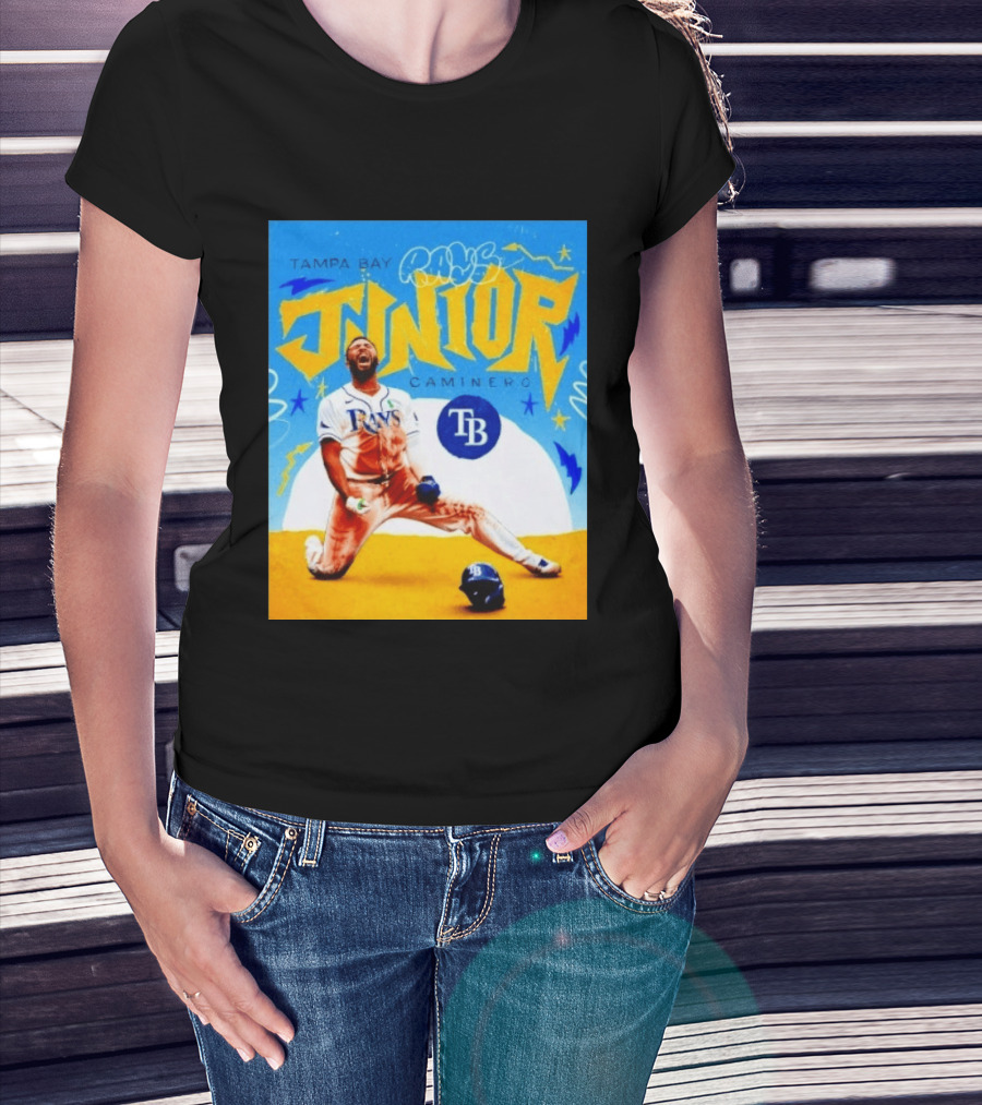 Tampa Bay Rays Junior Caminero MLB Player T-Shirt