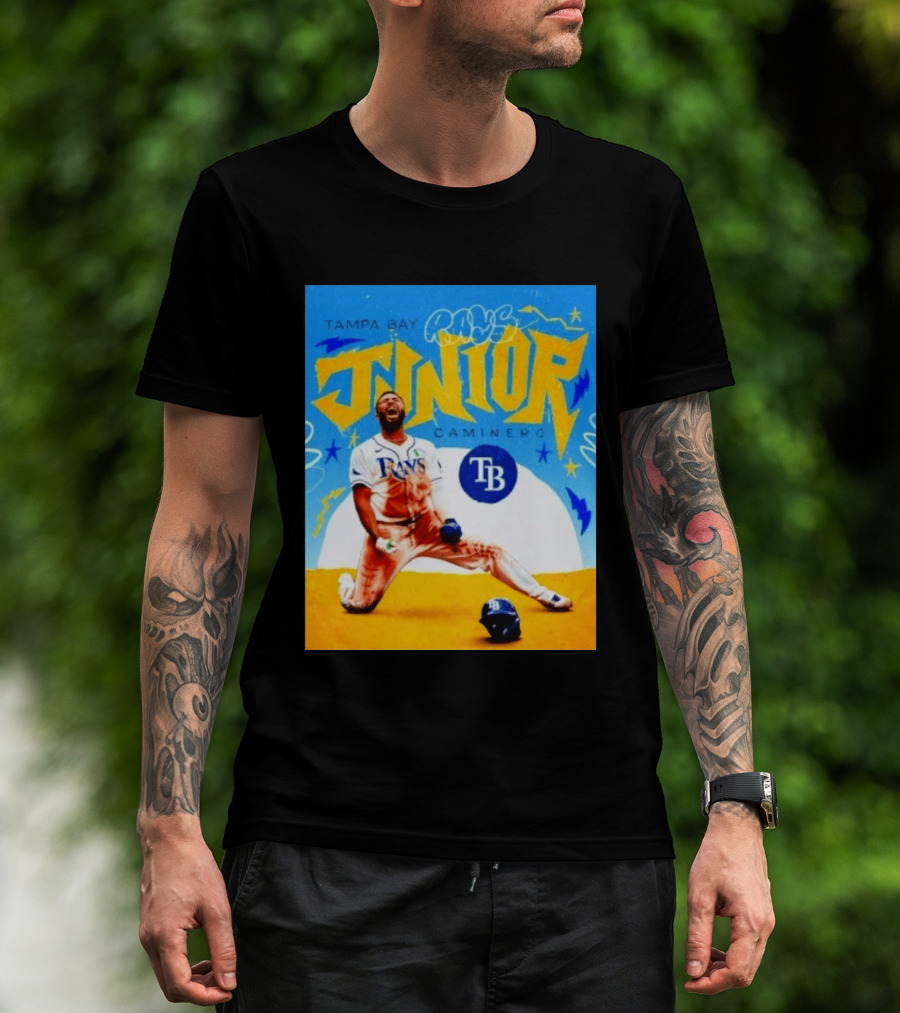 Tampa Bay Rays Junior Caminero MLB Player T-Shirt