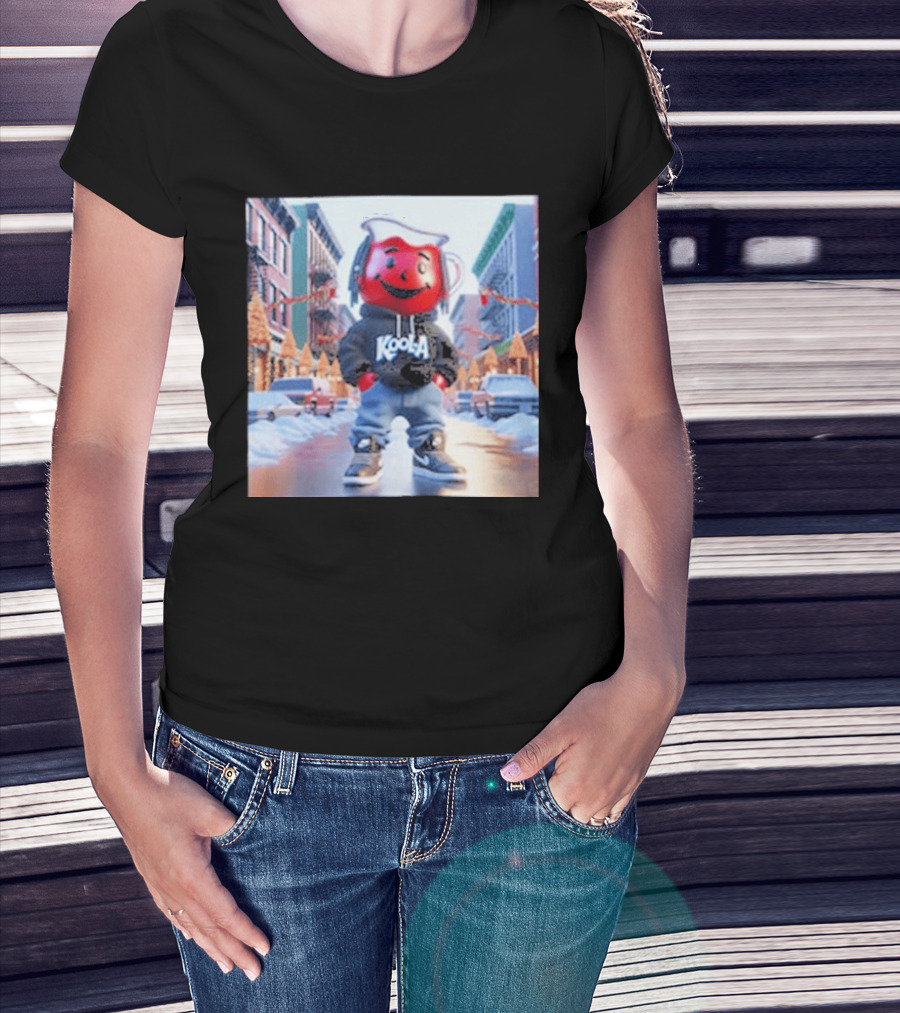 Oh Yeah Kool Aid Man Winter Street Scene T-Shirt