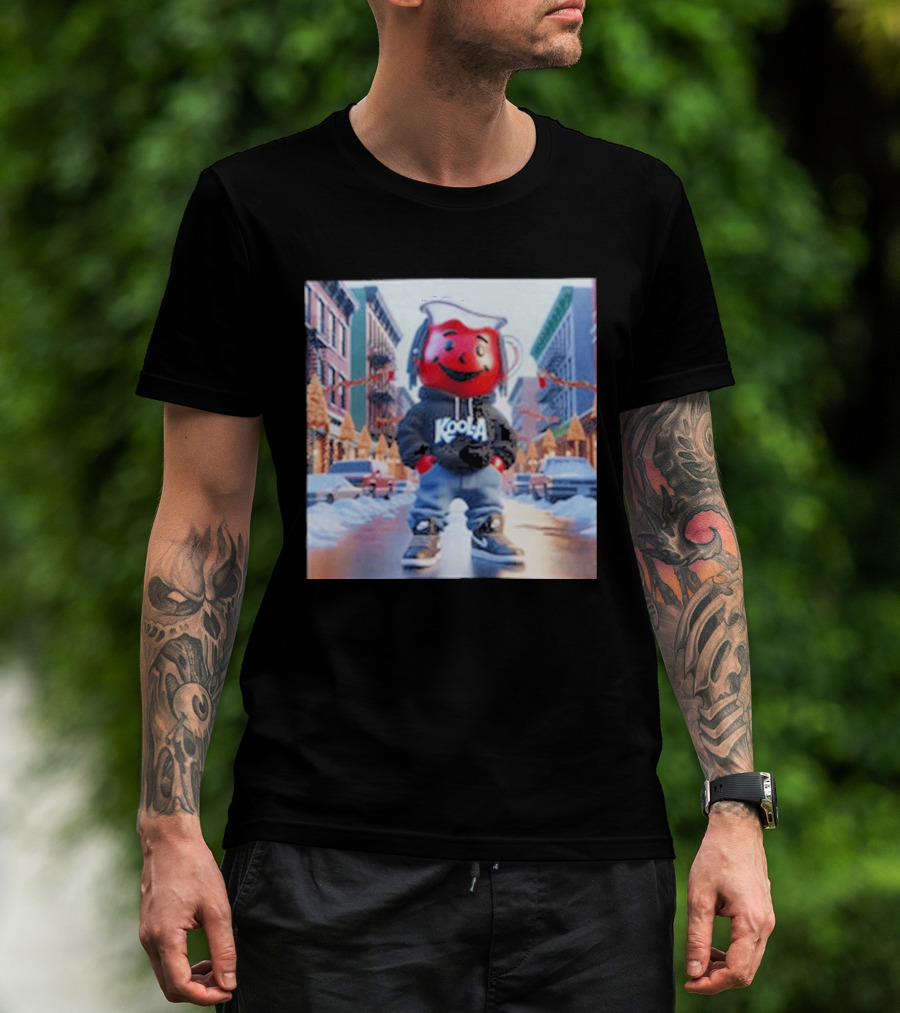 Oh Yeah Kool Aid Man Winter Street Scene T-Shirt