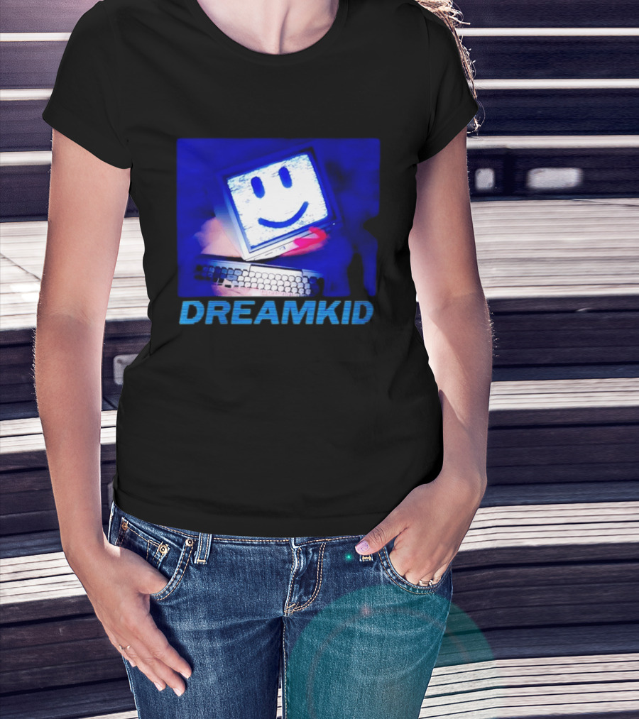 Dreamkid Smiley Face Computer Tech T-Shirt