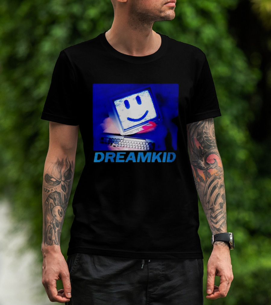 Dreamkid Smiley Face Computer Tech T-Shirt