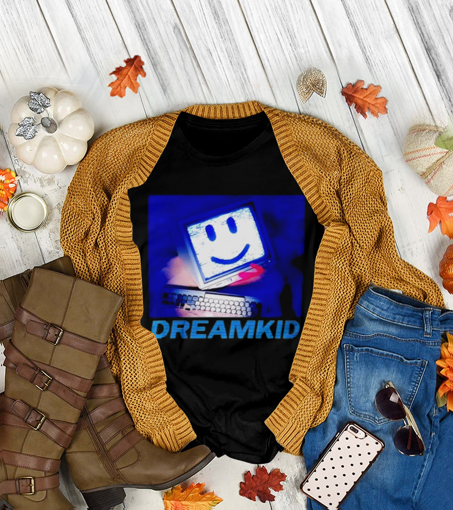 Dreamkid Smiley Face Computer Tech T-Shirt
