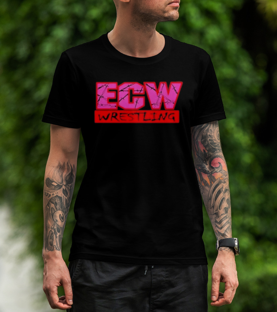 ECW Wrestling Barbed Wire T-Shirt