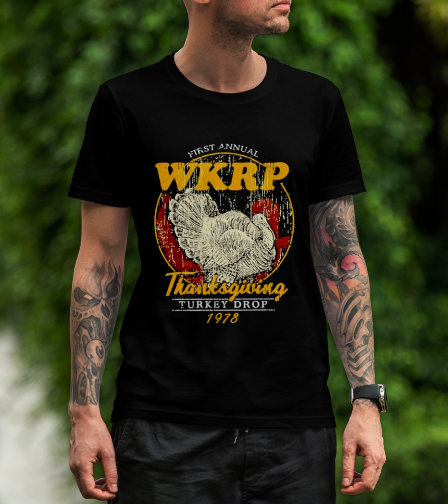 First Annual WKRP Thanksgiving Turkey Drop 1978 T-Shirt