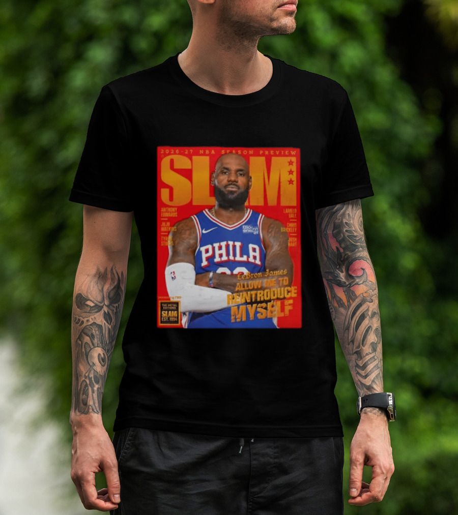 2026 27 NBA Season Preview Anthony Edwards Lamelo Ball Juju Watkins Chris Brickley Tyran Stokes Josh Hart LeBron James SLAM Magazine T-Shirt