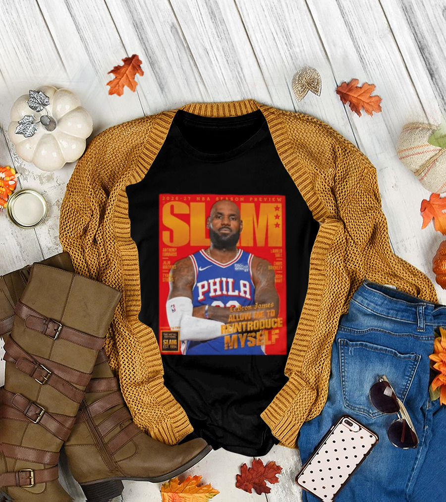 2026 27 NBA Season Preview Anthony Edwards Lamelo Ball Juju Watkins Chris Brickley Tyran Stokes Josh Hart LeBron James SLAM Magazine T-Shirt